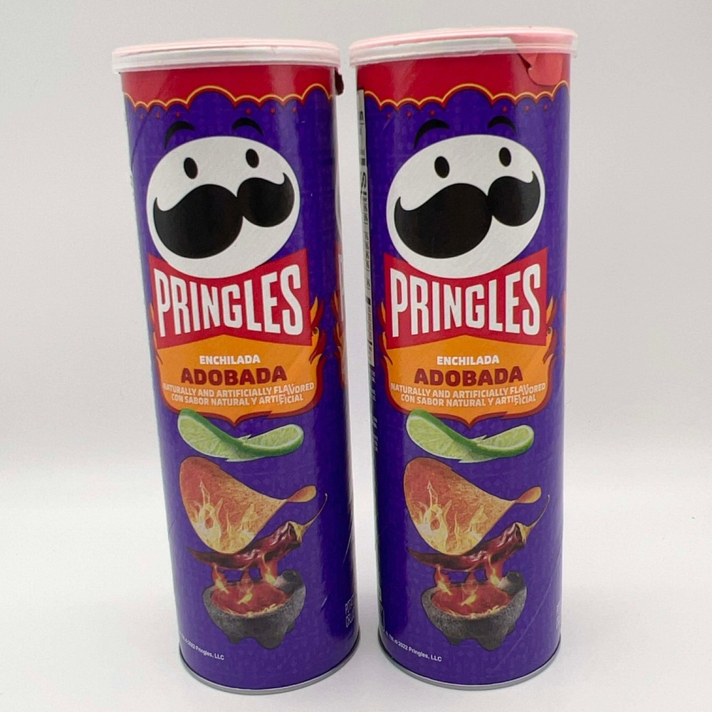Pringles Enchilada Adobada Potato Crisps 2 Cans 5.5oz Each‎ Limited Edition